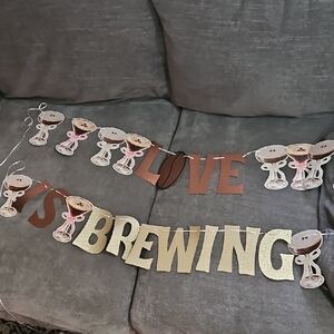 Love is Brewing Party Banner